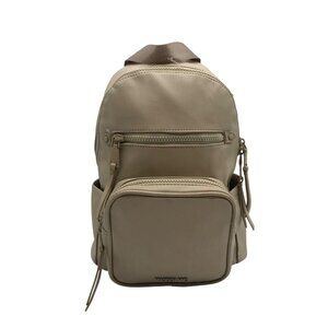 Madden NYC Khaki Leather Mini Backpack